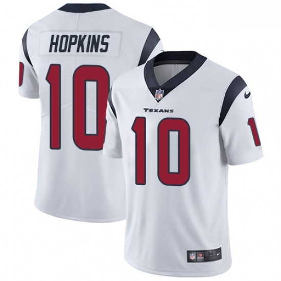Men Nike Houston Texans 10 DeAndre Hopkins Limited White Vapor Untouchable NFL Jersey Men Nike Houston Texans 10 DeAndre Hopkins Limited White Vapor Untouchable NFL Jersey