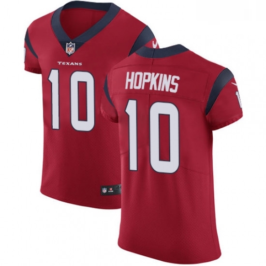 Men Nike Houston Texans 10 DeAndre Hopkins Red Alternate Vapor Untouchable Elite Player NFL Jersey Men Nike Houston Texans 10 DeAndre Hopkins Red Alternate Vapor Untouchable Elite Player NFL Jersey