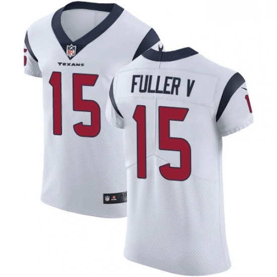 Men Nike Houston Texans 15 Will Fuller V White Vapor Untouchable Elite Player NFL Jersey Men Nike Houston Texans 15 Will Fuller V White Vapor Untouchable Elite Player NFL Jersey