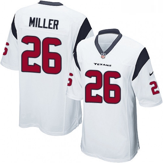 Men Nike Houston Texans 26 Lamar Miller Game White NFL Jersey Men Nike Houston Texans 26 Lamar Miller Game White NFL Jersey