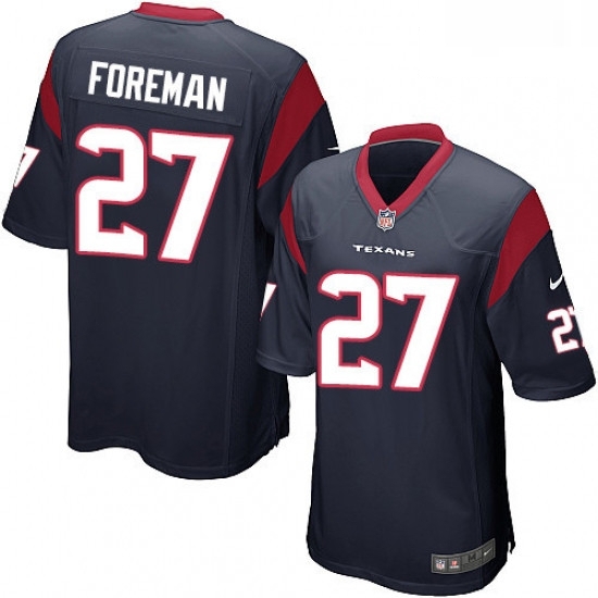Men Nike Houston Texans 27 DOnta Foreman Game Navy Blue Team Color NFL Jersey Men Nike Houston Texans 27 DOnta Foreman Game Navy Blue Team Color NFL Jersey
