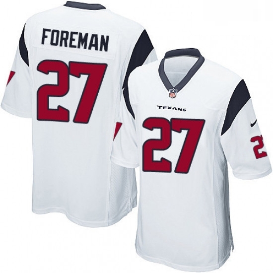 Men Nike Houston Texans 27 DOnta Foreman Game White NFL Jersey Men Nike Houston Texans 27 DOnta Foreman Game White NFL Jersey