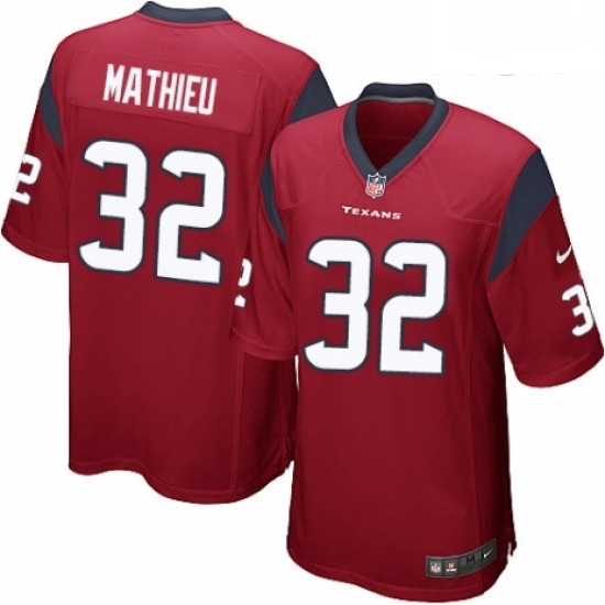 Men Nike Houston Texans 32 Tyrann Mathieu Game Red Alternate NFL Jersey Men Nike Houston Texans 32 Tyrann Mathieu Game Red Alternate NFL Jersey