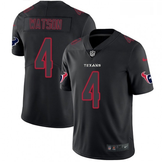 Men Nike Houston Texans 4 Deshaun Watson Limited Black Rush Impact NFL Jersey Men Nike Houston Texans 4 Deshaun Watson Limited Black Rush Impact NFL Jersey