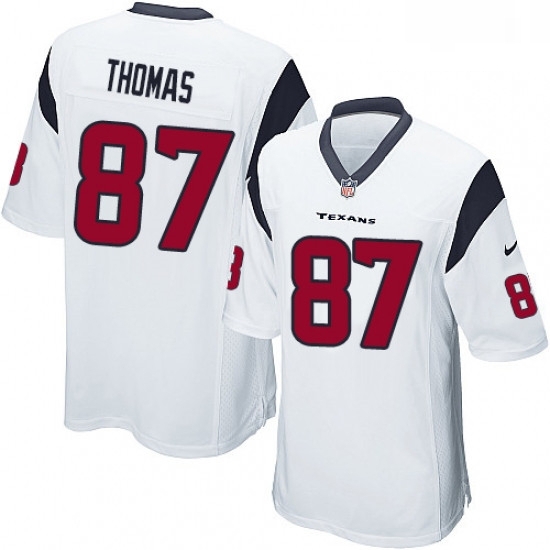 Men Nike Houston Texans 87 Demaryius Thomas Game White NFL Jersey Men Nike Houston Texans 87 Demaryius Thomas Game White NFL Jersey