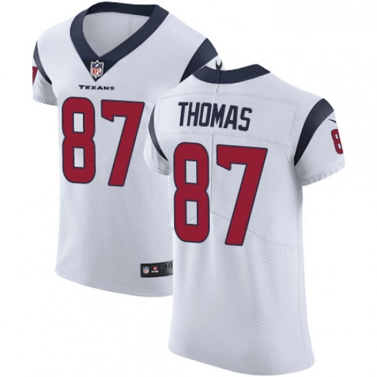 Men Nike Houston Texans 87 Demaryius Thomas White Vapor Untouchable Elite Player NFL Jersey Men Nike Houston Texans 87 Demaryius Thomas White Vapor Untouchable Elite Player NFL Jersey