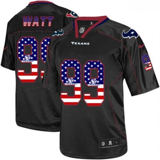 Men Nike Houston Texans 99 JJ Watt Elite Black USA Flag Fashion NFL Jersey Men Nike Houston Texans 99 JJ Watt Elite Black USA Flag Fashion NFL Jersey
