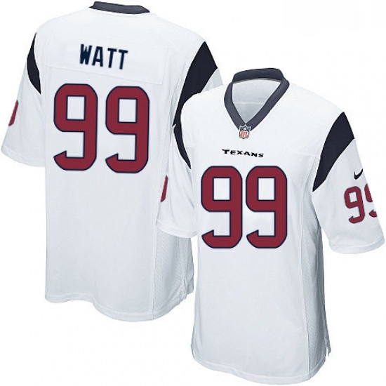 Men Nike Houston Texans 99 JJ Watt Game White NFL Jersey Men Nike Houston Texans 99 JJ Watt Game White NFL Jersey
