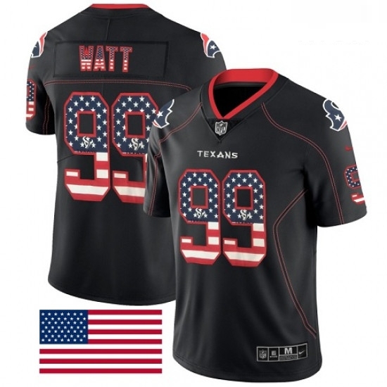 Men Nike Houston Texans 99 JJ Watt Limited Black Rush USA Flag NFL Jersey Men Nike Houston Texans 99 JJ Watt Limited Black Rush USA Flag NFL Jersey