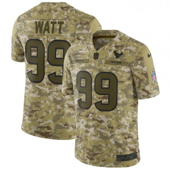 Men Nike Houston Texans 99 JJ Watt Limited Camo 2018 Salute to Service NFL Jersey Men Nike Houston Texans 99 JJ Watt Limited Camo 2018 Salute to Service NFL Jersey