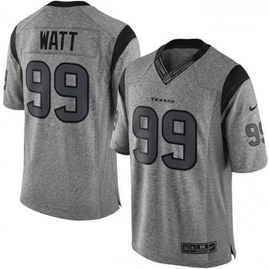 Men Nike Houston Texans 99 JJ Watt Limited Gray Gridiron NFL Jersey Men Nike Houston Texans 99 JJ Watt Limited Gray Gridiron NFL Jersey