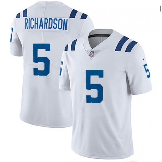 Men Nike Indianapolis Colts #5 Anthony Richardson White Vapor Untouchable Limited Stitched NFL Jersey Men Nike Indianapolis Colts #5 Anthony Richardson White Vapor Untouchable Limited Stitched NFL Jersey