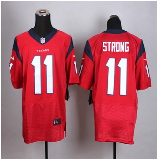 New Houston Texans #11 Jaelen Strong Red Men Stitched NFL Elite Jersey New Houston Texans #11 Jaelen Strong Red Men Stitched NFL Elite Jersey