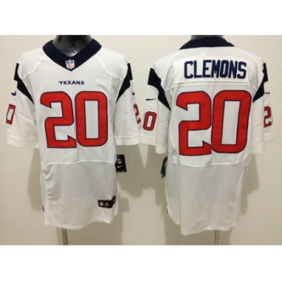 Nike Houston Texans 20 Chris Clemons White Elite NFL Jersey Nike Houston Texans 20 Chris Clemons White Elite NFL Jersey