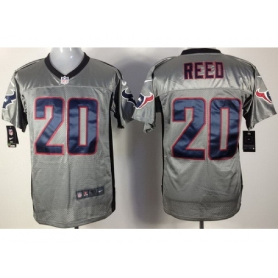 Nike Houston Texans 20 Ed Reed Grey Elite Shadow NFL Jersey Nike Houston Texans 20 Ed Reed Grey Elite Shadow NFL Jersey