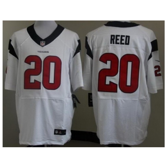 Nike Houston Texans 20 Ed Reed White Elite NFL Jersey Nike Houston Texans 20 Ed Reed White Elite NFL Jersey