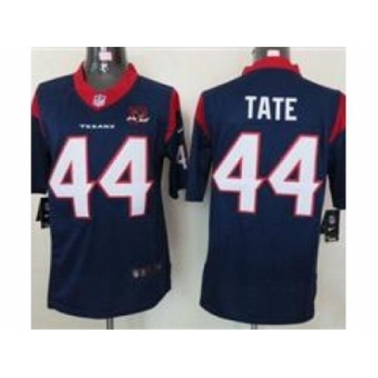 Nike Houston Texans 44 Ben Tate Blue Limited W 10th Patch NFL Jersey Nike Houston Texans 44 Ben Tate Blue Limited W 10th Patch NFL Jersey