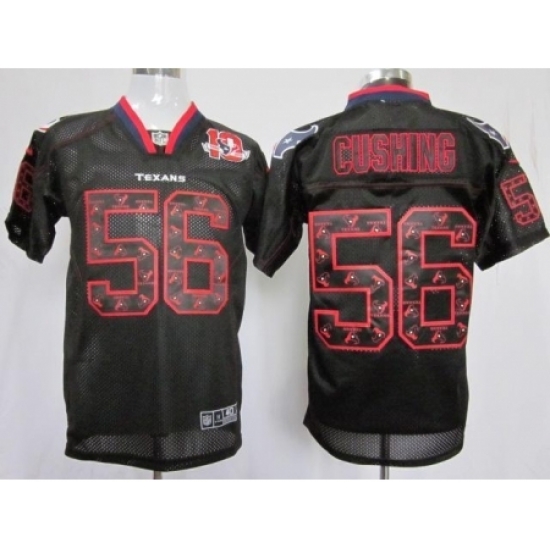 Nike Houston Texans 56 Brian Cushing Black Elite Lights Out W 10th Patch NFL Jersey Nike Houston Texans 56 Brian Cushing Black Elite Lights Out W 10th Patch NFL Jersey