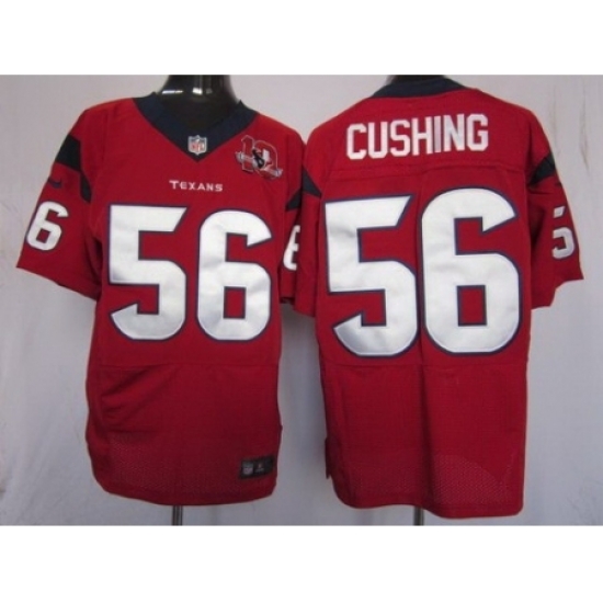 Nike Houston Texans 56 Brian Cushing Red Elite W 10th Patch NFL Jersey Nike Houston Texans 56 Brian Cushing Red Elite W 10th Patch NFL Jersey
