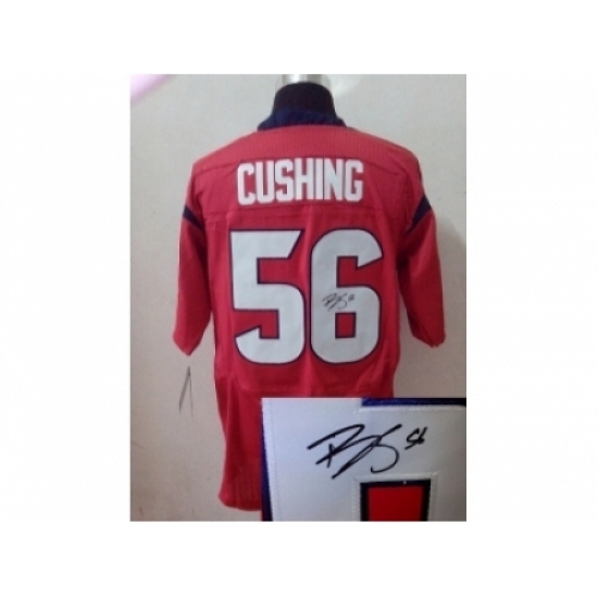 Nike Houston Texans 56 Brian Cushing red Elite signature NFL Jersey Nike Houston Texans 56 Brian Cushing red Elite signature NFL Jersey