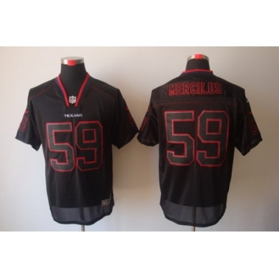 Nike Houston Texans 59 Whitney Mercilus Black Elite Lights Out NFL Jersey Nike Houston Texans 59 Whitney Mercilus Black Elite Lights Out NFL Jersey