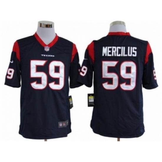 Nike Houston Texans 59 Whitney Mercilus Blue Game NFL Jersey Nike Houston Texans 59 Whitney Mercilus Blue Game NFL Jersey