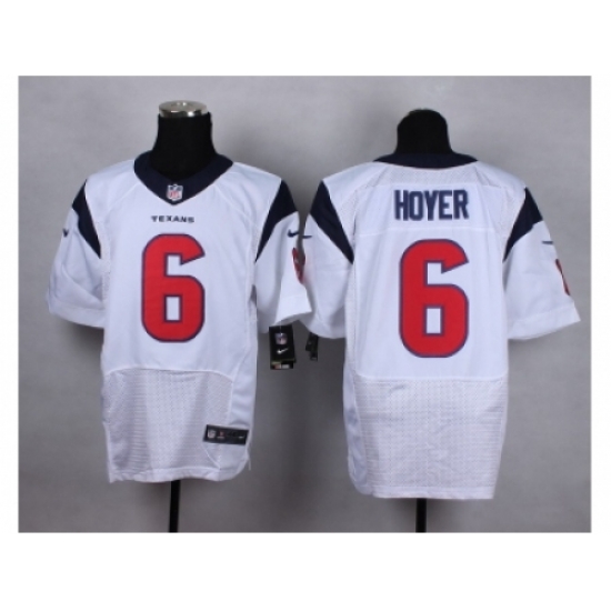 Nike Houston Texans 6 Brian Hoyer White Elite NFL Jersey Nike Houston Texans 6 Brian Hoyer White Elite NFL Jersey
