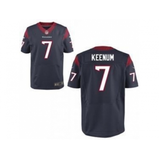 Nike Houston Texans 7 Case Keenum Blue Elit NFL Jersey Nike Houston Texans 7 Case Keenum Blue Elit NFL Jersey