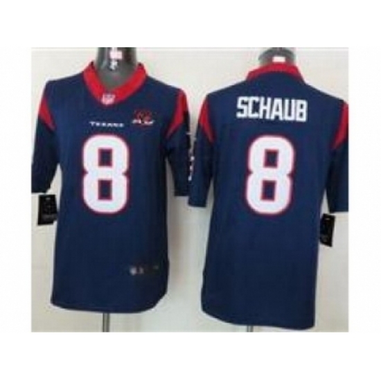 Nike Houston Texans 8 Matt Schaub Blue Limited W 10th Patch NFL Jersey Nike Houston Texans 8 Matt Schaub Blue Limited W 10th Patch NFL Jersey
