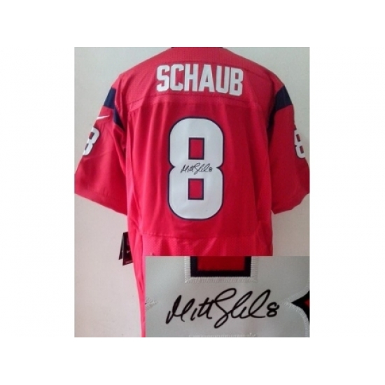 Nike Houston Texans 8 Matt Schaub Red Elite Signed NFL Jersey Nike Houston Texans 8 Matt Schaub Red Elite Signed NFL Jersey