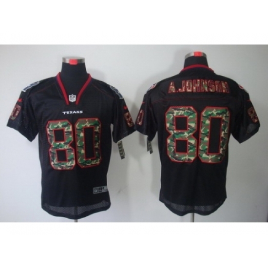 Nike Houston Texans 80 Andre Johnson Black Elite Camo Fashion NFL Jersey Nike Houston Texans 80 Andre Johnson Black Elite Camo Fashion NFL Jersey