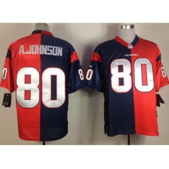 Nike Houston Texans 80 Andre Johnson Blue Red Elite Split NFL Jersey Nike Houston Texans 80 Andre Johnson Blue Red Elite Split NFL Jersey