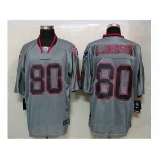 Nike Houston Texans 80 Andre Johnson Grey Elite Lights Out NFL Jersey Nike Houston Texans 80 Andre Johnson Grey Elite Lights Out NFL Jersey