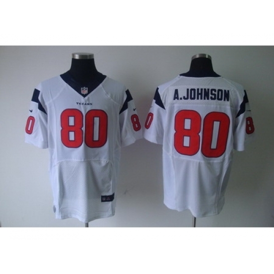 Nike Houston Texans 80 Andre Johnson White Elite NFL Jersey Nike Houston Texans 80 Andre Johnson White Elite NFL Jersey