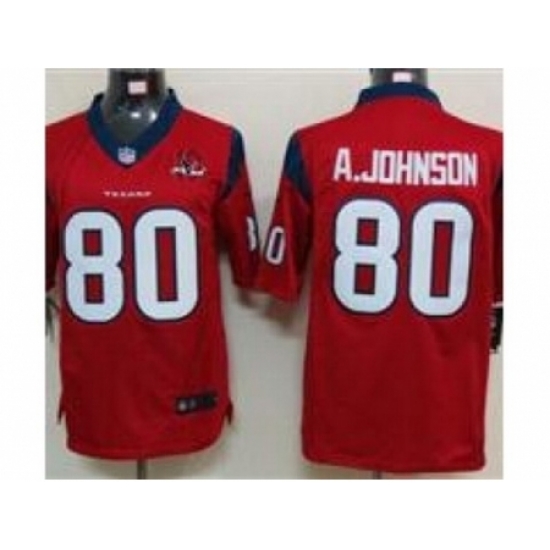 Nike Houston Texans 80 Andre Johnson red Limited W 10th Patch NFL Jersey Nike Houston Texans 80 Andre Johnson red Limited W 10th Patch NFL Jersey