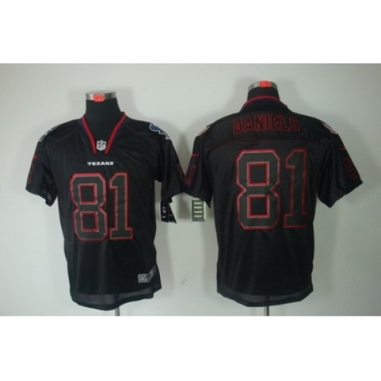 Nike Houston Texans 81 Owen Daniels Black Elite Lights Out NFL Jerseys Nike Houston Texans 81 Owen Daniels Black Elite Lights Out NFL Jerseys