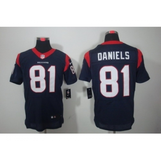 Nike Houston Texans 81 Owen Daniels Blue Elite NFL Jersey Nike Houston Texans 81 Owen Daniels Blue Elite NFL Jersey