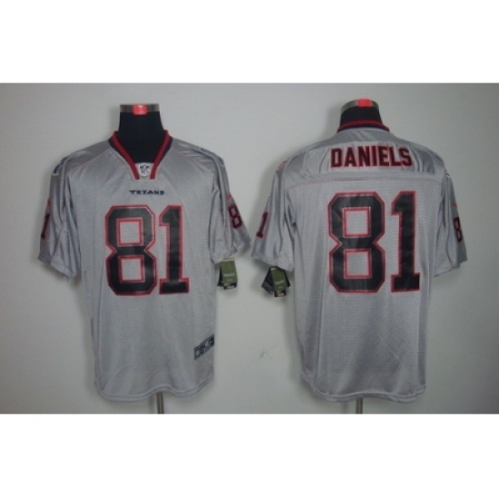 Nike Houston Texans 81 Owen Daniels Grey Elite Lights Out NFL Jerseys Nike Houston Texans 81 Owen Daniels Grey Elite Lights Out NFL Jerseys