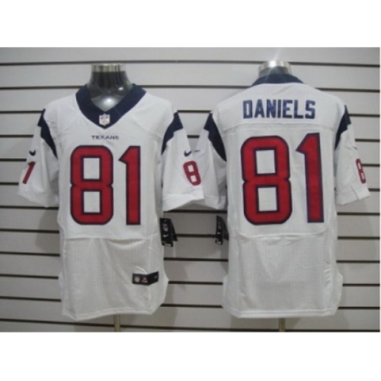 Nike Houston Texans 81 Owen Daniels White Elite NFL Jersey Nike Houston Texans 81 Owen Daniels White Elite NFL Jersey