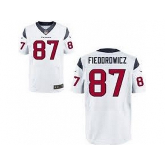 Nike Houston Texans 87 C.J. Fiedorowicz White Elite NFL Jersey Nike Houston Texans 87 C.J. Fiedorowicz White Elite NFL Jersey