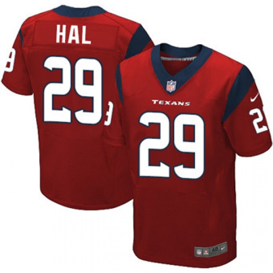 Nike Texans #29 Andre Hal Red Alternate Mens Stitched NFL Elite Jersey Nike Texans #29 Andre Hal Red Alternate Mens Stitched NFL Elite Jersey