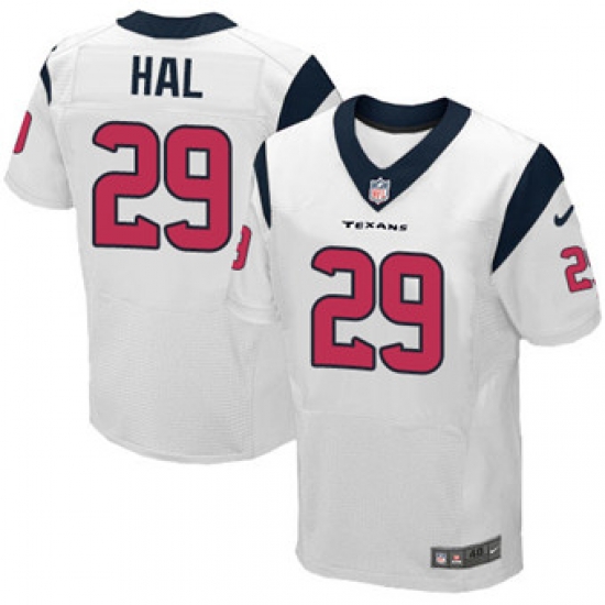 Nike Texans #29 Andre Hal White Mens Stitched NFL Elite Jersey Nike Texans #29 Andre Hal White Mens Stitched NFL Elite Jersey