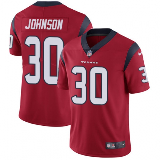 Nike Texans #30 Kevin Johnson Red Alternate Mens Stitched NFL Vapor Untouchable Limited Jersey Nike Texans #30 Kevin Johnson Red Alternate Mens Stitched NFL Vapor Untouchable Limited Jersey