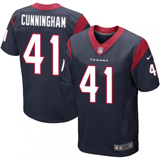 Nike Texans #41 Zach Cunningham Navy Blue Team Color Mens Stitched NFL Elite Jersey Nike Texans #41 Zach Cunningham Navy Blue Team Color Mens Stitched NFL Elite Jersey