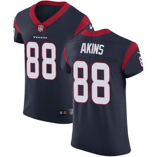 Nike Texans 88 Jordan Akins Navy Blue Team Color Men Stitched NFL Vapor Untouchable Elite Jersey Nike Texans 88 Jordan Akins Navy Blue Team Color Men Stitched NFL Vapor Untouchable Elite Jersey