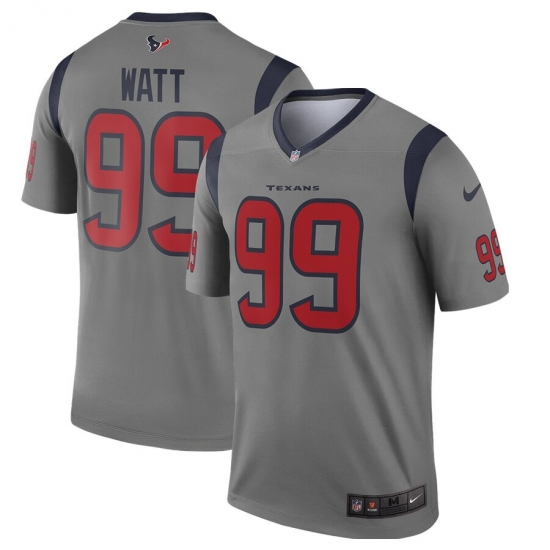 Nike Texans 99 J.J. Watt Gray Inverted Legend Jersey Nike Texans 99 J.J. Watt Gray Inverted Legend Jersey