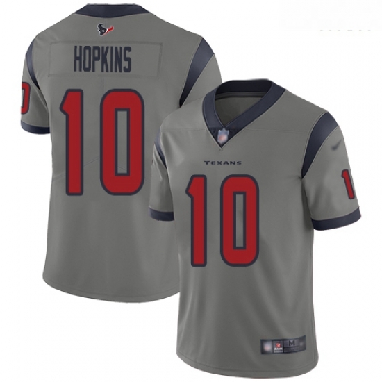 Texans 10 DeAndre Hopkins Gray Men Stitched Football Limited Inverted Legend Jersey Texans 10 DeAndre Hopkins Gray Men Stitched Football Limited Inverted Legend Jersey