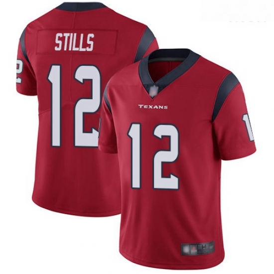 Texans 12 Kenny Stills Red Alternate Men Stitched Football Vapor Untouchable Limited Jersey Texans 12 Kenny Stills Red Alternate Men Stitched Football Vapor Untouchable Limited Jersey