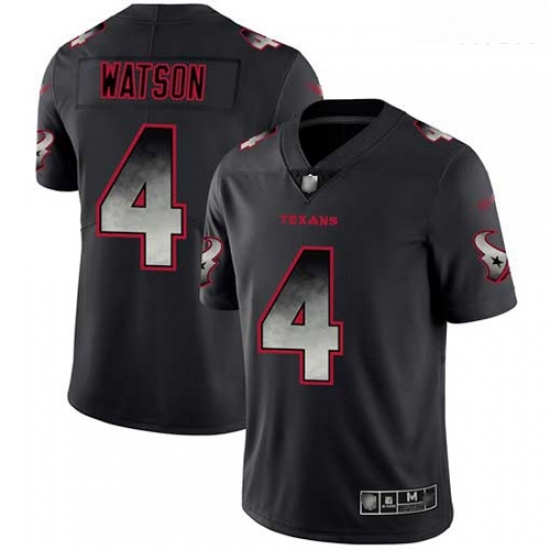 Texans 4 Deshaun Watson Black Men Stitched Football Vapor Untouchable Limited Smoke Fashion Jersey Texans 4 Deshaun Watson Black Men Stitched Football Vapor Untouchable Limited Smoke Fashion Jersey