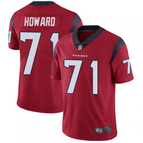 Texans 71 Tytus Howard Red Alternate Men Stitched Football Vapor Untouchable Limited Jersey Texans 71 Tytus Howard Red Alternate Men Stitched Football Vapor Untouchable Limited Jersey